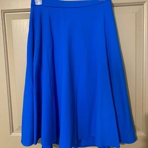 Electric Blue Full Circle Spandex Skirt